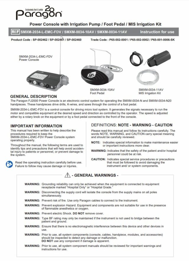 FJ2000™ Power Console – Paragon 28