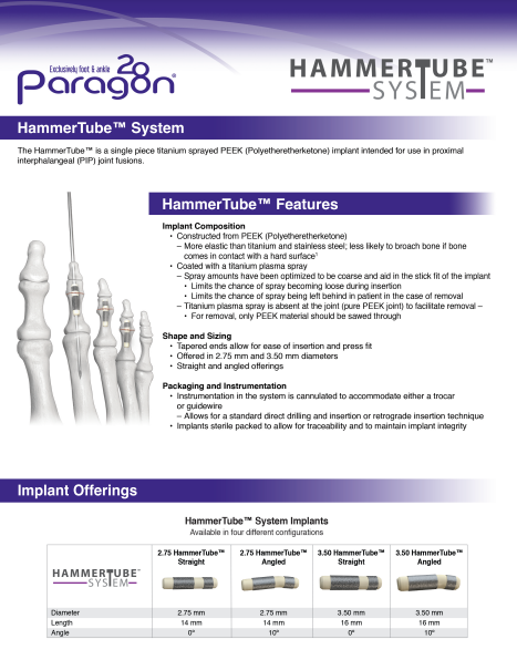 HammerTube™ System Brochure