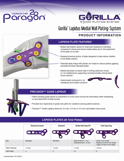 Lapidus Plating System Brochure